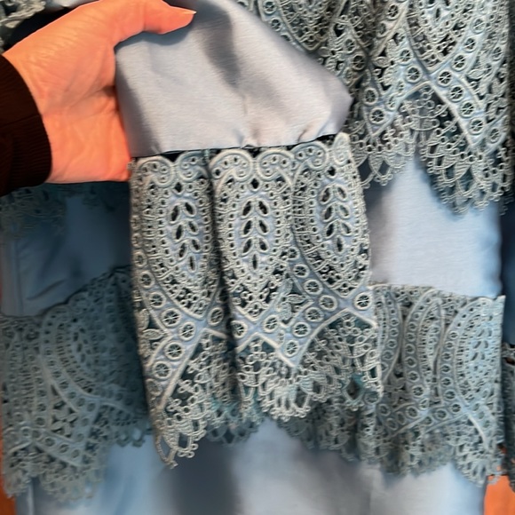 ERDEM Lyndell layered guipure-lace & mikado satin Dress - Picture 4 of 12